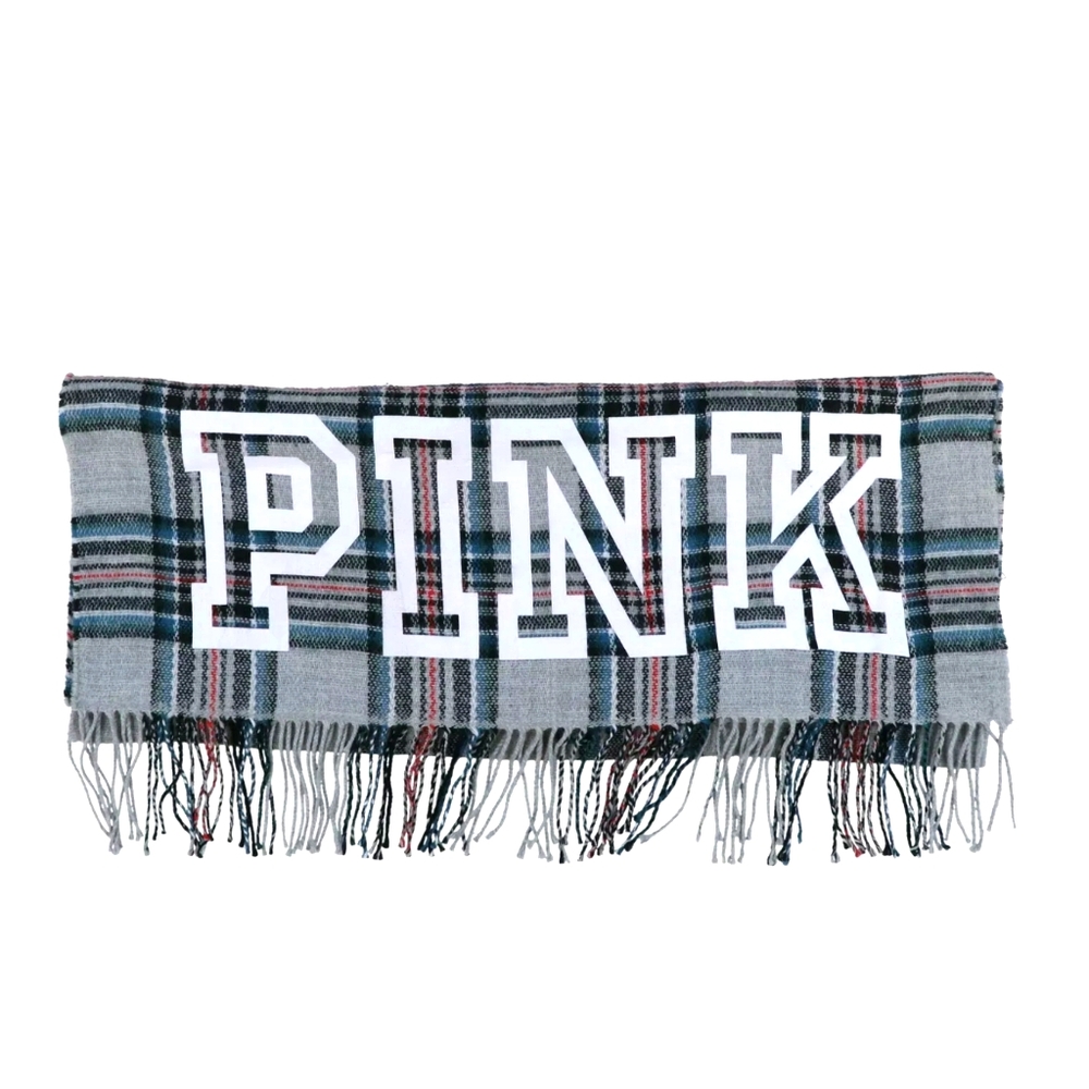 VICTORIAS SECRET PINK Big Plaid Blanket Scarf